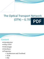 The Optical Transport Network (OTN) - G.709