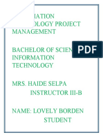 Information Technology Project Management