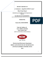 Project Report On "Contactless Tachometer - Using HALL EFFECT Sensor" Minor Project Report