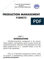 Unit 1 - Production Managment