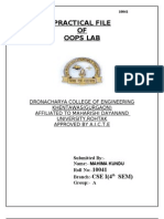 Practical File OF Oops Lab