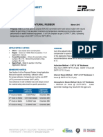 White Semi-Hard Natural Rubber: Technical Data Sheet