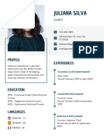 White Chef Simple Curriculum Vitae