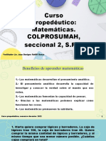 Curso Propedéutico: Matemáticas. Colprosumah, Seccional 2, S.P.S