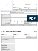 Incident Report - IOSH