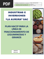 Plan Haccp para La Línea Cereales (La Aurora)