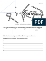 Business Collocations Sorting