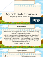 My Field Study Experiences