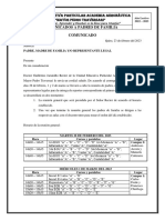 Cronograma de Reuniones Entrega de Reportes Primer Quimestre