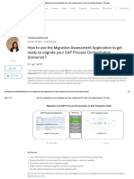 How To Use The Migration Assessment Application To Get Ready To Migrate Your SAP Process Orchestration Scenarios