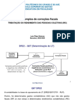 Exemplos de Correções Fiscais