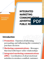 Integrated Marketing Communications, Advertising, and Public Relations