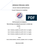 Universidad Peruana Unión: Facultad de Ciencias Empresariales Escuela Profesional de Contabilidad