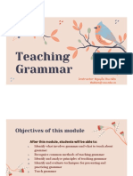 Teaching Grammar