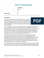 Human Resource Management Learning Outcomes