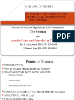 Ergo Assigment Standard Data