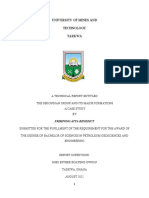 Technical Report On The Sekondian Group, Ghana