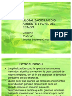 Globalizacion Medio Ambiente y Papel Del Estado