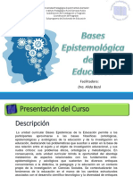 Primer Encuentro Bases Epistemologica