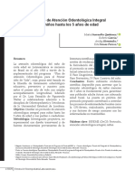 Protocolo de Atención Odontológica Integral para Niños Hasta Los 5 Años de Edad