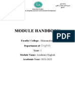 Academic English Module Handbook