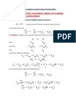 Cinética Química de Reacciones en Equilibrio