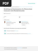 Modeling and Optimization of A Photovoltaic With Mathlab Simulink