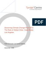 Governing Climate Change Post-2012: The Role of Global Cities Case-Study: Los Angeles