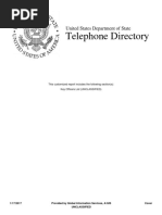 Telephone Directory: United States Department of State