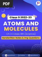 Atoms and Molecules - Padhle 9th Science Notes