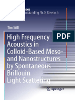 High Frequency Acoustics in Colloid-Based Meso - and Nanostructures by Spontaneous Brillouin Light Scattering (Springer Theses) - Tim Still