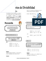 Criterios de Divisibilidad 1°grado