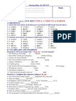 Anh 7 Global Practice Test Unit - 6