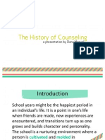 The History of Counseling