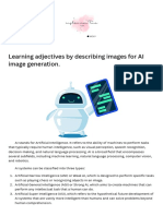 Learning Adjectives by Describing Images For AI Image Generation