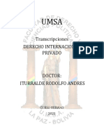 Transcripciones Derecho Internacional Privado - Verano COMPLETO