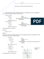 Graphing Linear Equation