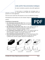 Nanomaterials and Its Characterization Techniques