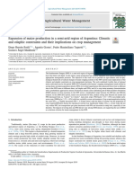 Expansion of Maize Production in A Semi-Arid Region of Argentina: Climatic and Edaphic Constraints and Their Implications On Crop Management