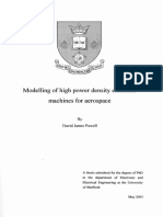 Machines For Aerospace: Modelling of High Power Density Electrical