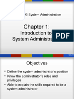 Chapter 1 - Introduction To System Administration