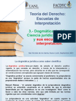 Teoría Del Derecho: Escuelas de Interpretación: 3.-Dogmática Jurídica, Ciencia Jurídica Moderna y