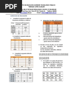 EJERCICIOS DE APLICACIÓNfrecuencias