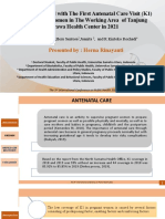 Factors Associated With The First Antenatal Care Visit (K1) For Pregnant Women in The Working Area of Tanjung Morawa Health Center in 2021