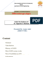 Differential Gps (DGPS) : Under The Guidance Of: Dr. Vageesha S. Mathada