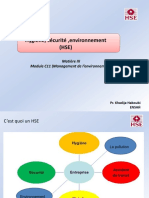 Hygiène, Sécurité, Environnement (HSE) : Matière III Module C11 (Management de L'environnement)