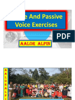 Active and Passive Voice Exercises PDF