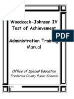 Woodcock Johson IV Training Manual PDF