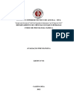 Trabalho Sobre Avaliação Psicológica