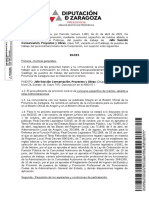 JEFE SECCION CONSERVACION - PROYECTOS Y OBRAS. Anuncio Convocatoria